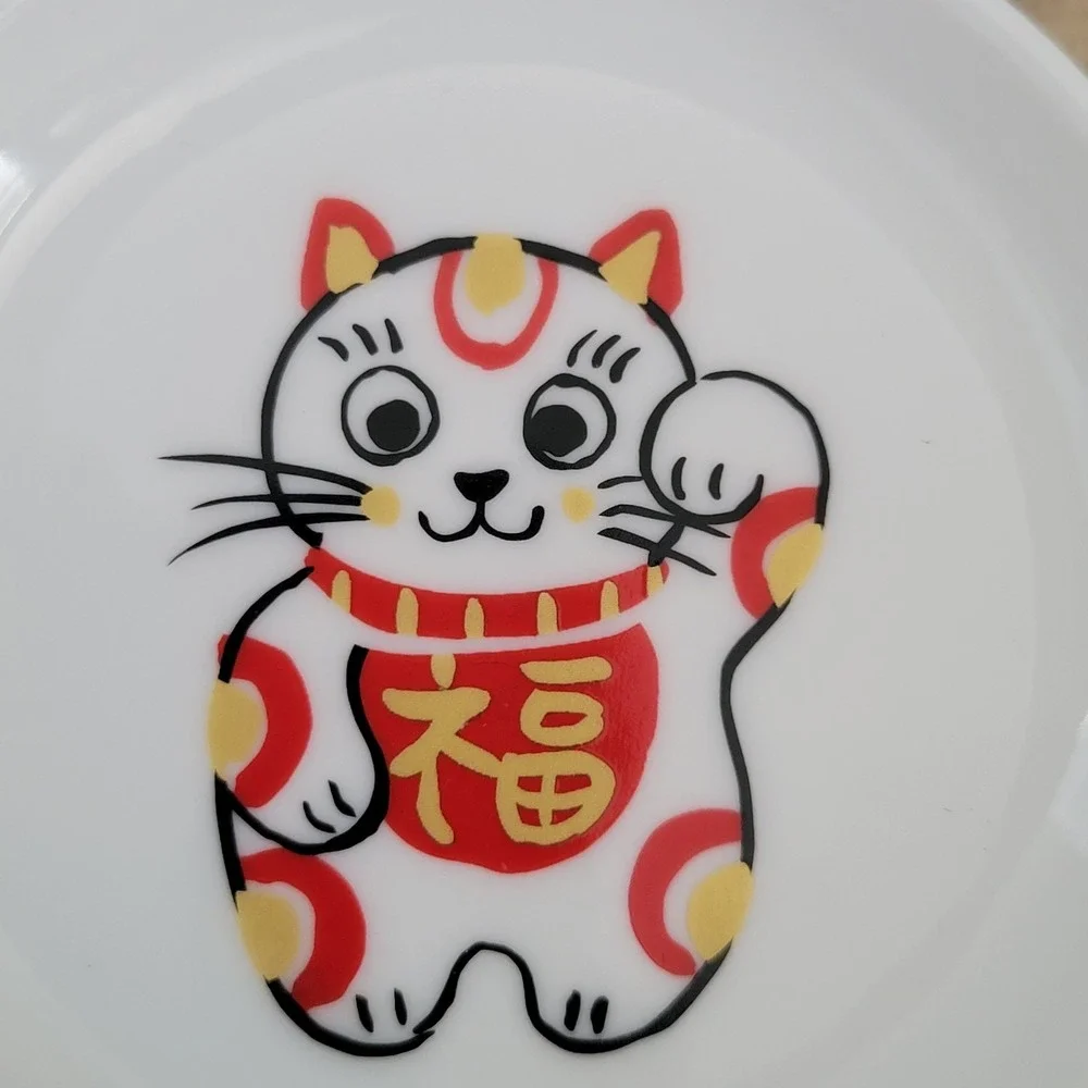 Mino ware Japanese Ceramic Sauce Plates (5) 3.5